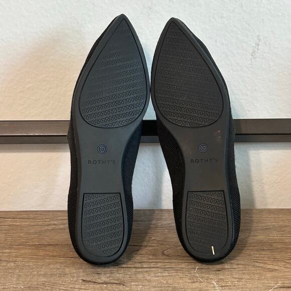 Rothy’s The Point Women’s Ballet Flats Shoes Size 7.5  Black - Picture 6 of 8